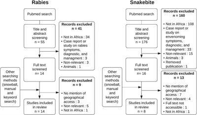 Consequences of geographical accessibility to post-exposure treatment for rabies and snakebite in Africa: a mini review